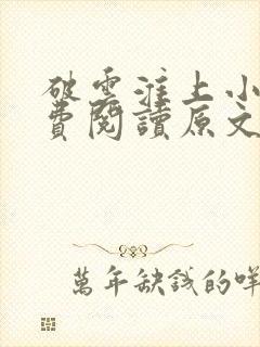 破云淮上小说免费阅读原文