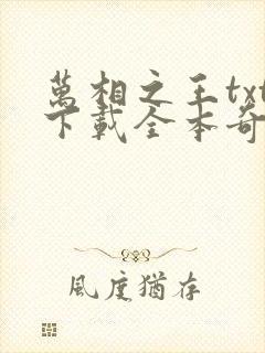 万相之王txt下载全本奇书网