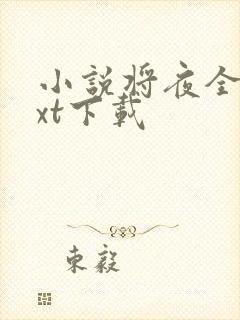 小说将夜全本txt下载