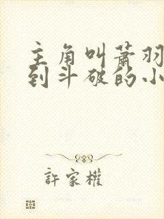 主角叫萧羽穿越到斗破的小说封面