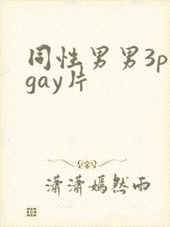 同性男男3p黄gay片