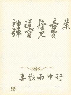 神道丹帝叶尘无弹窗免费