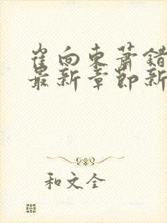 崔向东萧错小说最新章节新笔趣阁