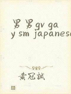男男gv gay sm japanese网站封面