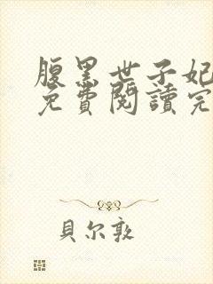 腹黑世子妃日常免费阅读完整版封面