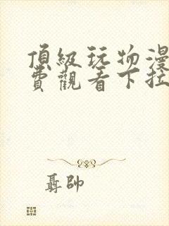 顶级玩物漫画免费观看下拉式