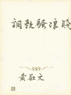 调教骚浪贱母狗