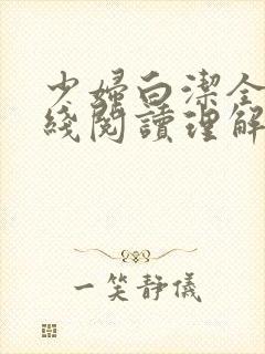 少妇白洁全文在线阅读理解