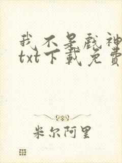 我不是戏神小说txt下载免费