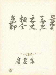万相之王最新章节全文免费阅读txt