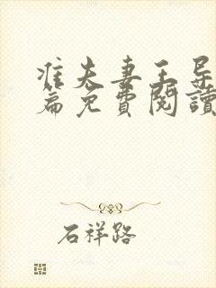 准夫妻王导番外篇免费阅读