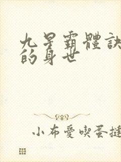 九星霸体诀龙尘的身世封面