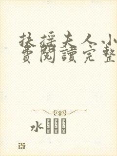 扶摇夫人小说免费阅读完整版