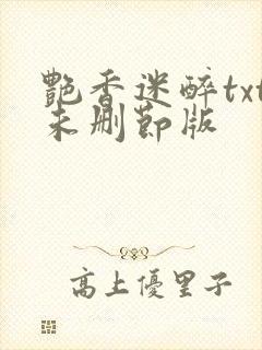 艳香迷醉txt未删节版