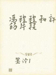 冯程程和许文强的片段