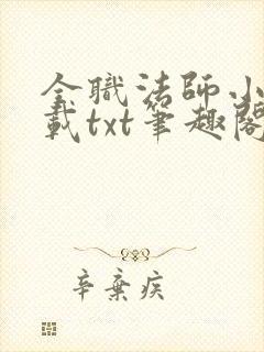 全职法师小说下载txt笔趣阁