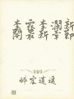 李霖李澜新笔趣阁最新章节免费封面