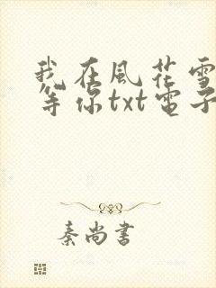 我在风花雪月里等你txt电子书下载