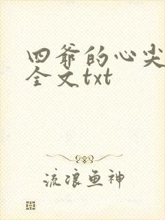 四爷的心尖宠妃全文txt封面
