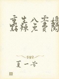 重生八零媳妇有点辣免费阅读封面