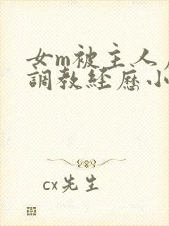 女m被主人虐玩调教经历小说封面