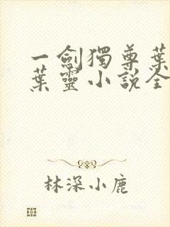 一剑独尊叶玄,叶灵小说全文免费阅读
