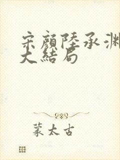 宋颜陆承渊桐桐大结局