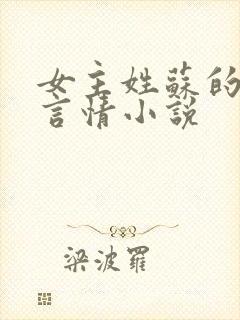 女主姓苏的现代言情小说
