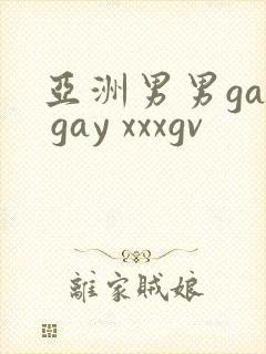 亚洲男男gay gay xxxgv