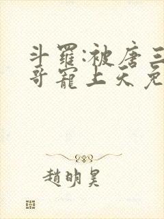斗罗:被唐三哥哥宠上天免费阅读全文