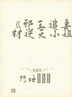 《邪王追妻:废材逆天小姐