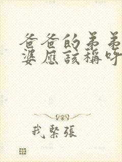 爸爸的弟弟的老婆应该称呼什么