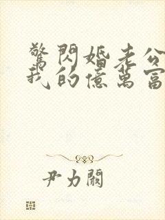 惊闪婚老公竟是我的亿万富翁