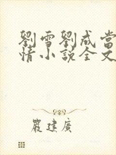 刘雪刘成当代爱情小说全文免费无弹窗阅读