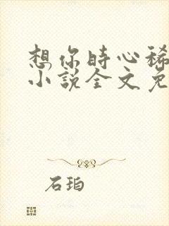 想你时心稀巴烂小说全文免费阅读