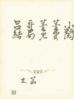 吕哥菁菁小说大结局免费阅读