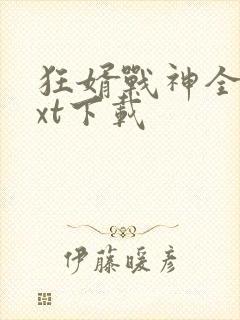 狂婿战神全文txt下载