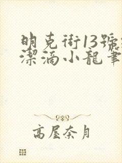 明克街13号纯洁滴小龙笔趣阁