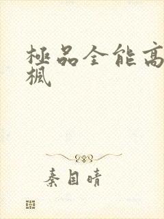 极品全能高手季枫封面