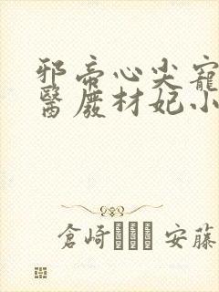 邪帝心尖宠:鬼医废材妃小说免费阅读