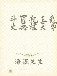 斗罗龙王武魂异火无烬天尊