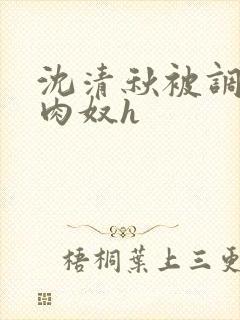 沈清秋被调教成肉奴h