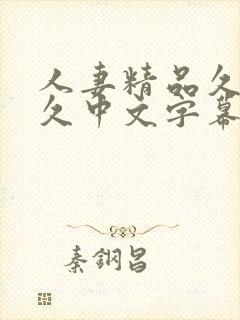 人妻精品久久久久中文字幕4