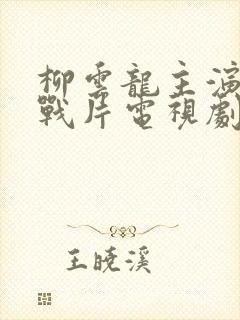 柳云龙主演的谍战片电视剧大全集封面