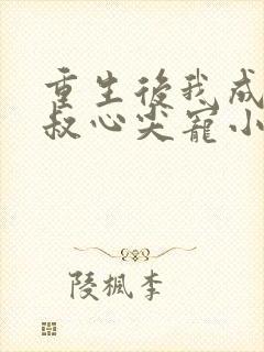 重生后我成了皇叔心尖宠小说