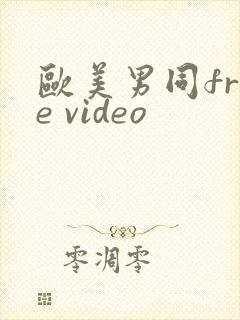 欧美男同free video