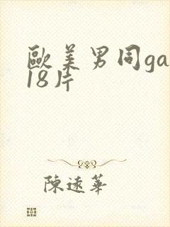 欧美男同gay18片