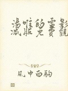 汤唯的电影未删减版免费观看