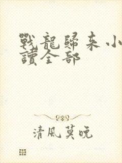 战龙归来小说阅读全部
