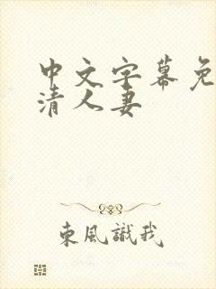 中文字幕免费高清人妻